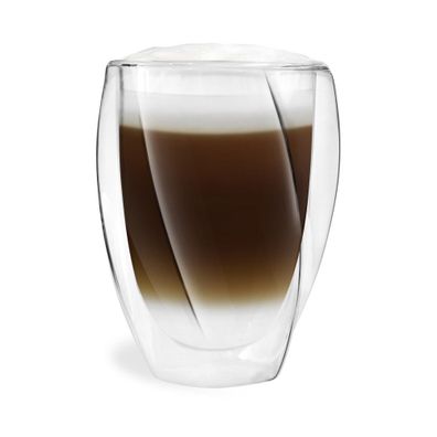 Sada 2 dvojstenných pohárov Vialli Design Latte, 300 ml