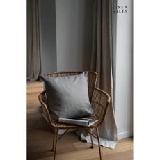 Ľanová obliečka na vankúš 50x50 cm Khaki – Linen Tales