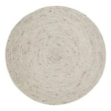 Krémový detský koberec ø 110 cm Neethu Avoine – Nattiot