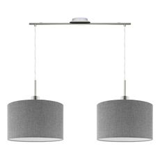 Eglo - LED  Luster na lanku TUNJA 2xE27/60W/230V šedá