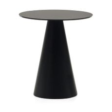 Okrúhly odkladací stolík so sklenenou doskou ø 50 cm Wilshire – Kave Home