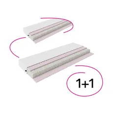 Matrace, set 2 ks, 15 cm, 80x200 cm, MAGDO