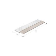 NABBI Linez 80 obojstranný penový matrac (topper) latex / látka