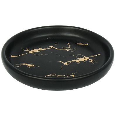Mydlovnička Gold Line keramika čierna/zlatá CST-1777 99