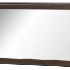 Szynaka Nástěnné zrcadlo Porti 80 110 cm z masivu dub čokoládový