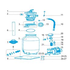 Marimex | Spona filter. nádoby ProStar Profi, ProfiStar, ProStar 3 komplet vr. skrutky | 10604236