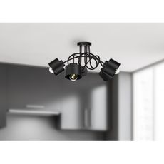 Prisadený luster SIMPLY BLACK 5xE27/60W/230V