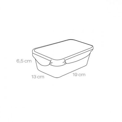 TESCOMA dóza FRESHBOX 1.0 l, obdĺžniková , 1 l