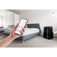 Sencor - Inteligentná mobilná klimatizácia 3v1 1450W/230V 12000 BTU Wi-Fi čierna + DO