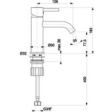 KFA Armatura 5822-815-00 - Umývadlová batéria + výpust NEDA 16,5 cm lesklý chróm