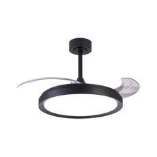 Aigostar-LED Stmievateľný str. ventilátor LED/50W/230V 2700-6500K 106cm+DO čierna