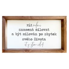 Bohemia Gifts Dekoračný obrázok - Mít rodinu, 20 x 35 cm