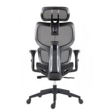 Kancelárska ergonomická stolička ETONNANT — sieť, čierna, nosnosť 130 kg