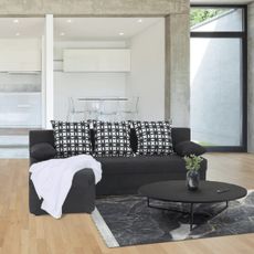 KONDELA Polaris New L/P rohová sedačka s rozkladom tmavosivá