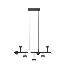 Klausen 149004 - LED Luster na tyči COMFORT 9xLED/5W/230V čierna