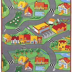 Associated Weavers Hrací koberec pre deti cesty Little Village - 95x133 cm
