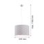 Argon 4134 - Luster na lanku MAGIC 1xE27/15W/230V šedá/biela