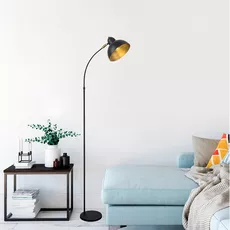 Dizajnová stojanová lampa Vasso 162 cm čierna