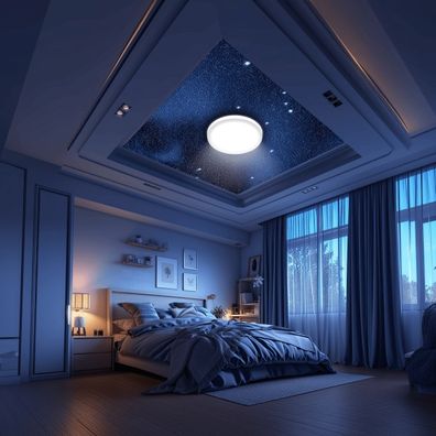 Aigostar - LED Kúpeľňové stropné svietidlo LED/24W/230V IP44 + diaľkové ovládanie