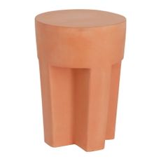 Terakotový odkladací stolík Kave Home Vilena, ⌀ 33 cm