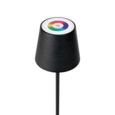 LED RGBW Stmievateľná vonkajší lampa LED/4W/4000 mAh 3000/4000/5500K IP44 čierna