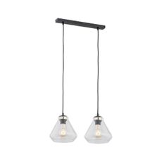 Argon 0854 - Luster na lanku DECORATO 2xE27/15W/230V čierna