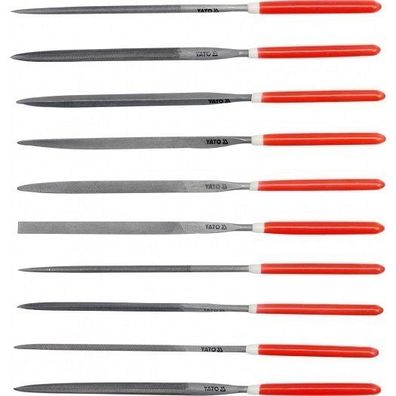 Sada pilníků jehlových 3 x 140 mm 10 ks - YT-6163
