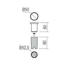 Redo 90042 - LED Vonkajšie zápustné svietidlo INCAS LED/2,3W/230V IP65