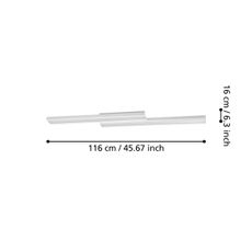 Eglo 900022 - LED RGBW Stmievateľné stropné svietidlo SALITERAS-Z LED/20,4W/230V