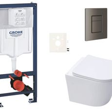 Závesný wc set do ľahkých stien / predstenová montáž Swiss Aqua Technologies Infinitio SIKOGRSIN10SCAL0