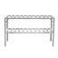 AL regál LANITPLAST 130x50 cm dvojitý regál strieborný GSB2 LG2632