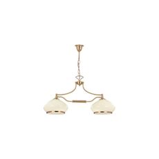 Luster na reťazi ASTORIA 2xE27/15W/230V zlatá