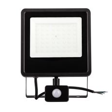 LED Vonkajší reflektor so senzorom LED/100W/230V 4000K IP65 čierna