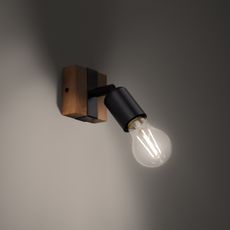 Sollux SL.1295 - Bodové svietidlo ZUCA 1xE27/15W/230V čierna