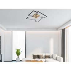 LED Stmievateľné stropné svietidlo LED/115W/230V 3000-6500K hnedá/čierna + DO
