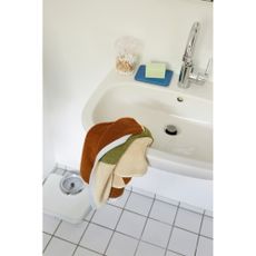 Hnedá froté bavlnená osuška 70x140 cm Block – Hübsch