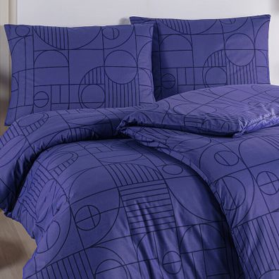 BedTex Bavlnené obliečky Geo Future Dusk, 220 x 200 cm, 2 ks 70 x 90 cm, 220 x 200 cm, 2 ks 70 x 90 cm