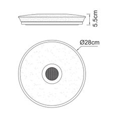 Globo - LED RGB Kúpeľňové svietidlo s reproduktorom RAFFY LED/18W/230V IP44 + DO