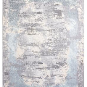 Dywany Łuszczów Kusový koberec Core A004 Frame ivory/grey and blue - 120x170 cm