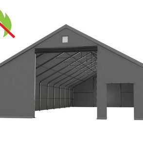 Skladová hala 10x20m PVC sivá - nehorľavá