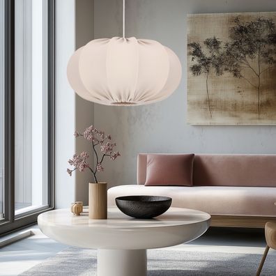 Luster na lanku CAFEE 1xE27/40W/230V, priemer 52 cm, béžový