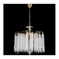 Luster na reťazi 6xE14/60W/230V pr. 46 cm zlatá