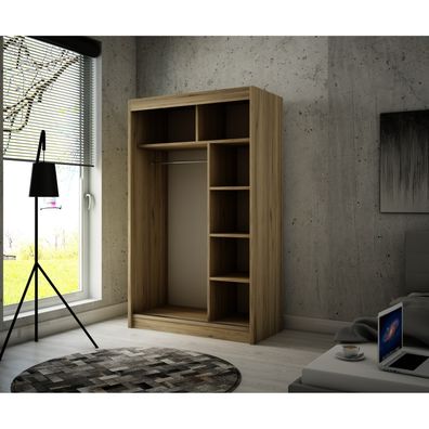 Kvalitná Šatníková Skriňa TWIN 120 cm Biely mat