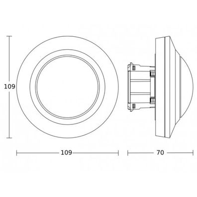 Steinel 087913 - Senzor pohybu podhľadový PD-8 ECO COM1 360° biela