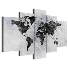 artgeist OBRAZ NA PLÁTNE, mapa sveta, 100/50/1,2 cm