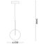 Ideal Lux - LED Luster na lanku EQUINOXE 1xG4/2W/230V pr. 25 cm chróm/číra