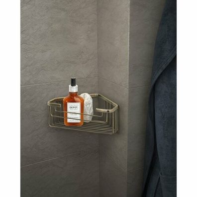 GEDY 2483-44 Smart rohová polica do sprchy, 20 x 8 x 15,1 cm, bronz