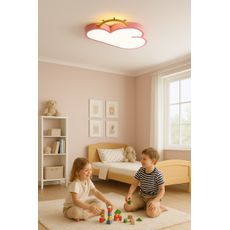 IKO LED stropná lampa s diaľkovým ovládačom – Ružový oblak