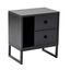 Nočný stolík Glimmer Wood Black