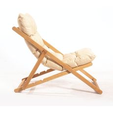 Drevené záhradné kreslo v krémovo-prírodnej farbe – Floriane Garden